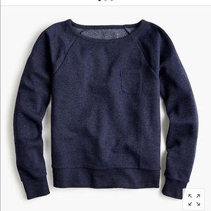 J. Crew Pocket Sweatshirt, NWT. Navy